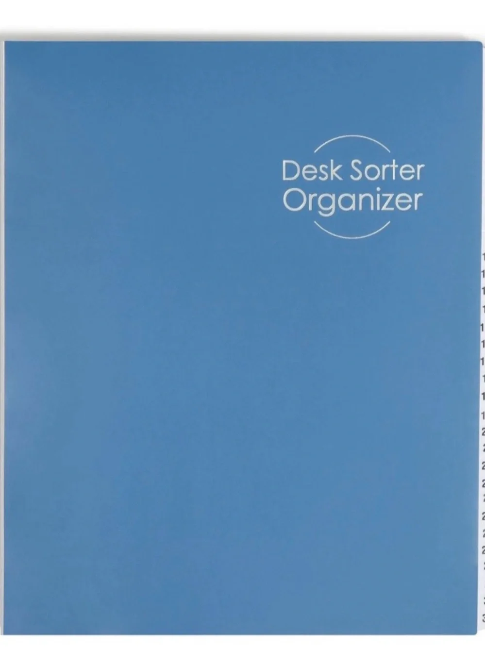 Desk Sorter Organizer - Navy Blue Expanding File Folder